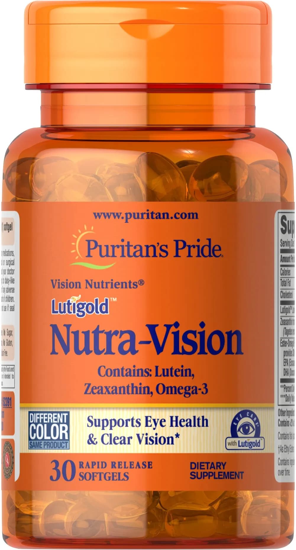 Lutigold™ Nutra-Vision含有葉黃素、玉米黃質和魚油Omega-3