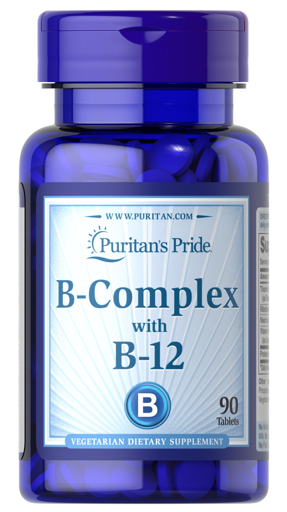 Vitamin B-Complex and Vitamin B-12 維生素B群 & B-12（90顆）