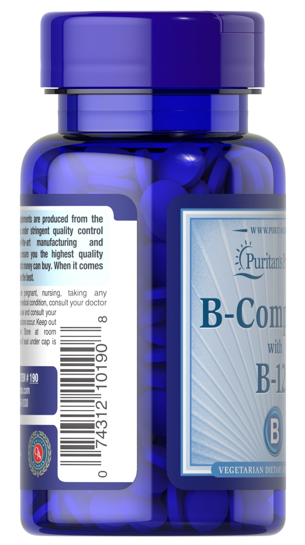 Vitamin B-Complex and Vitamin B-12 維生素B群 & B-12（90顆）