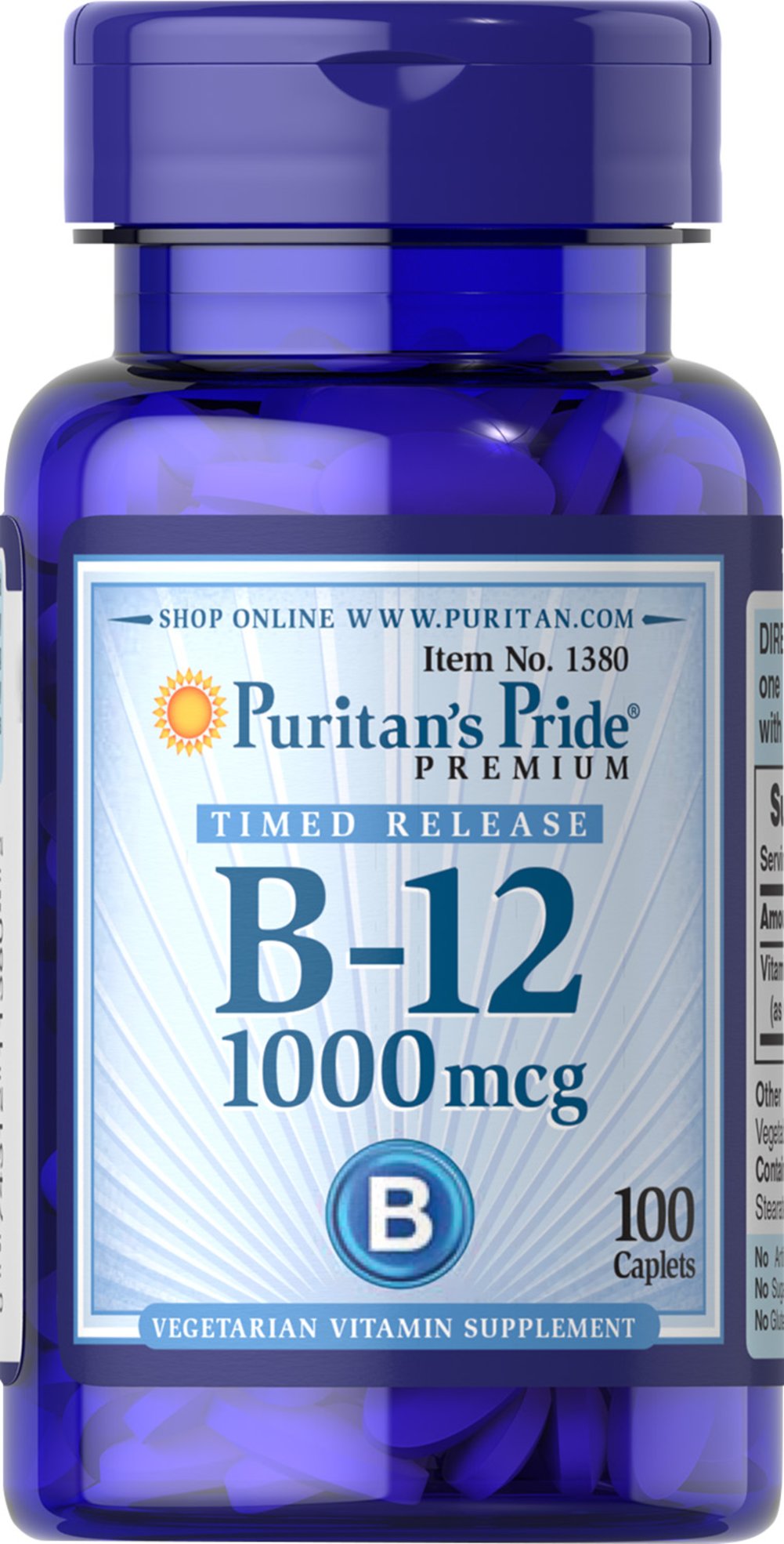 維生素B-12 1000 mcg 長效緩釋型（100顆）