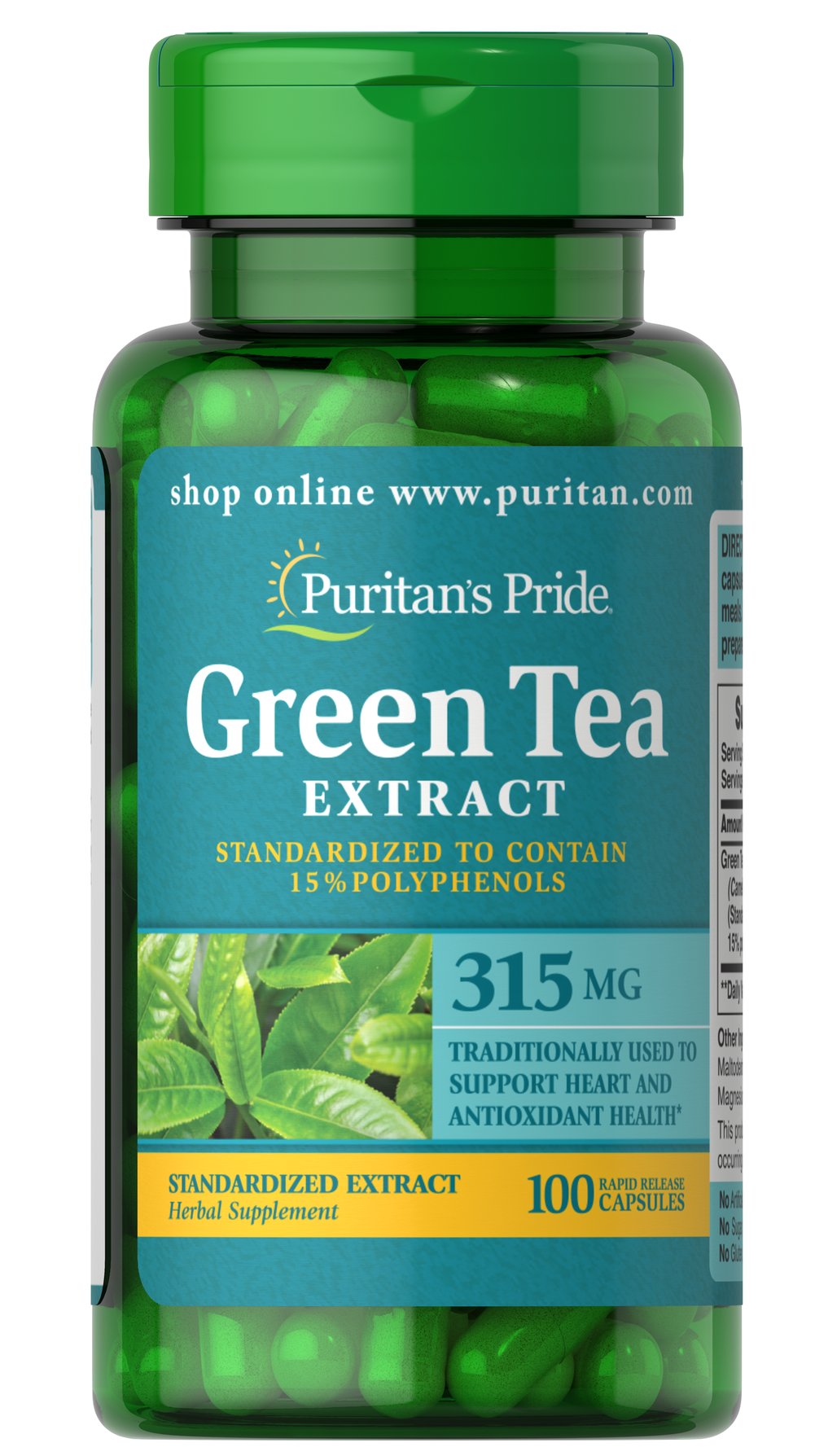   Green Tea Standardized Extract 315 mg 綠茶粹取物