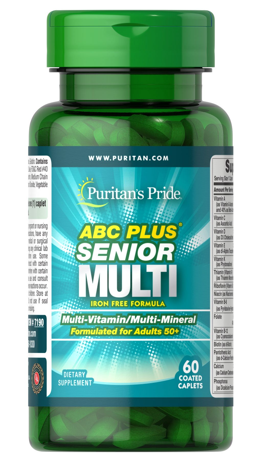 ABC Plus® 高級含鋅多種維生素複合礦物質配方 50歲以上專用