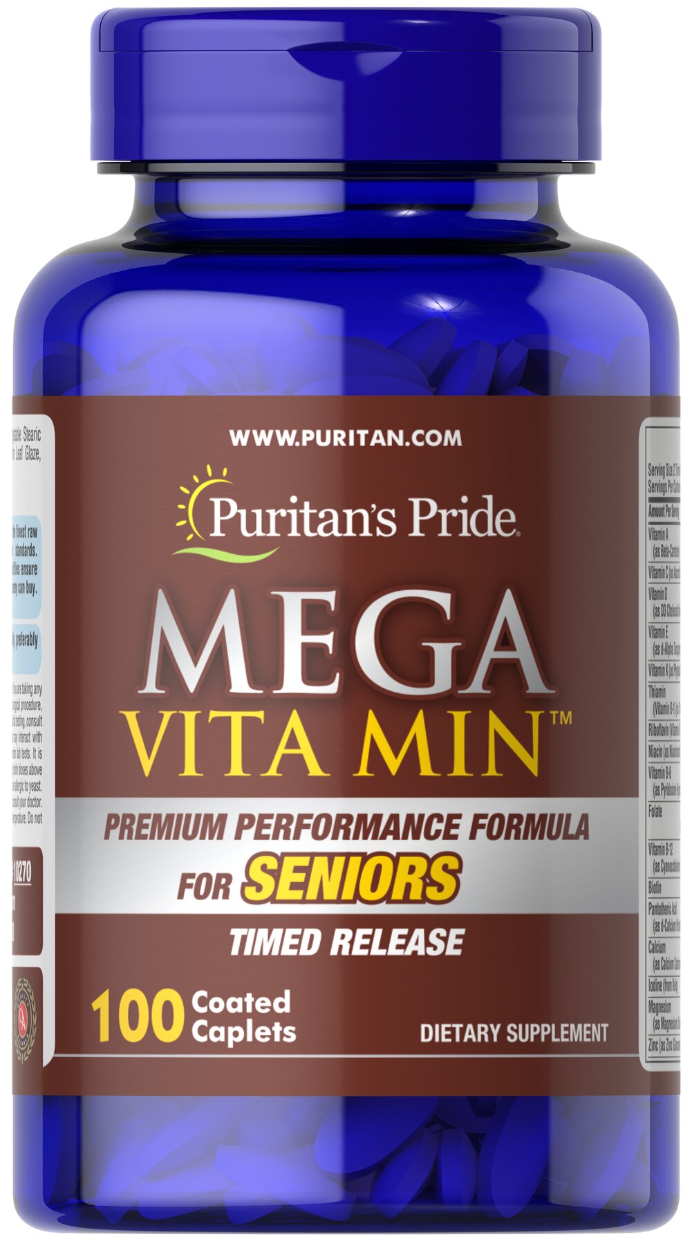  Mega Vita Min™ Multivitamin for Seniors Timed Release with Zinc 成年人綜合維生素