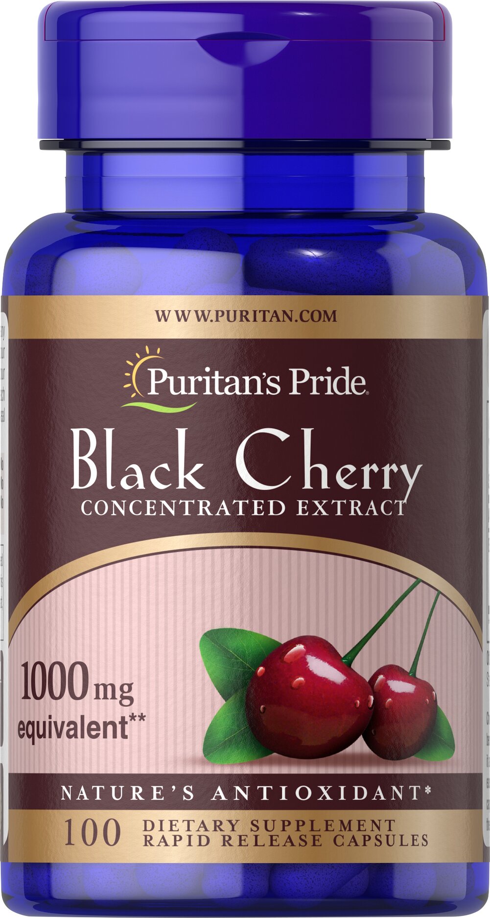 Black Cherry Extract 1000 mg 黑櫻桃提取物 1000 毫克