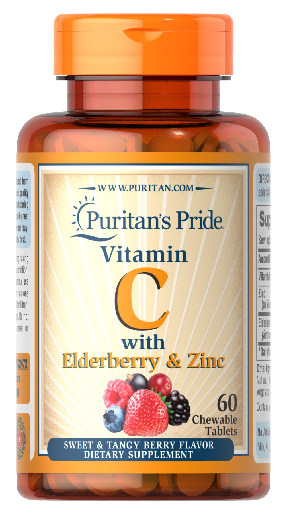 Vitamin C with Elderberry & Zinc, 接骨木漿果和鋅的維生素C  