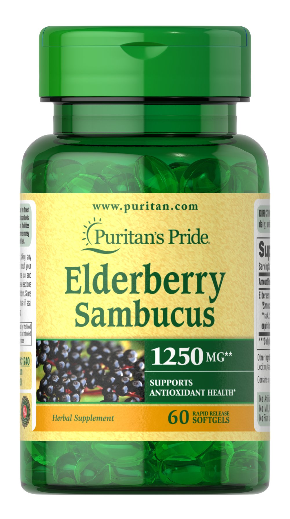 Elderberry Sambucus 1250 mg 接骨木莓