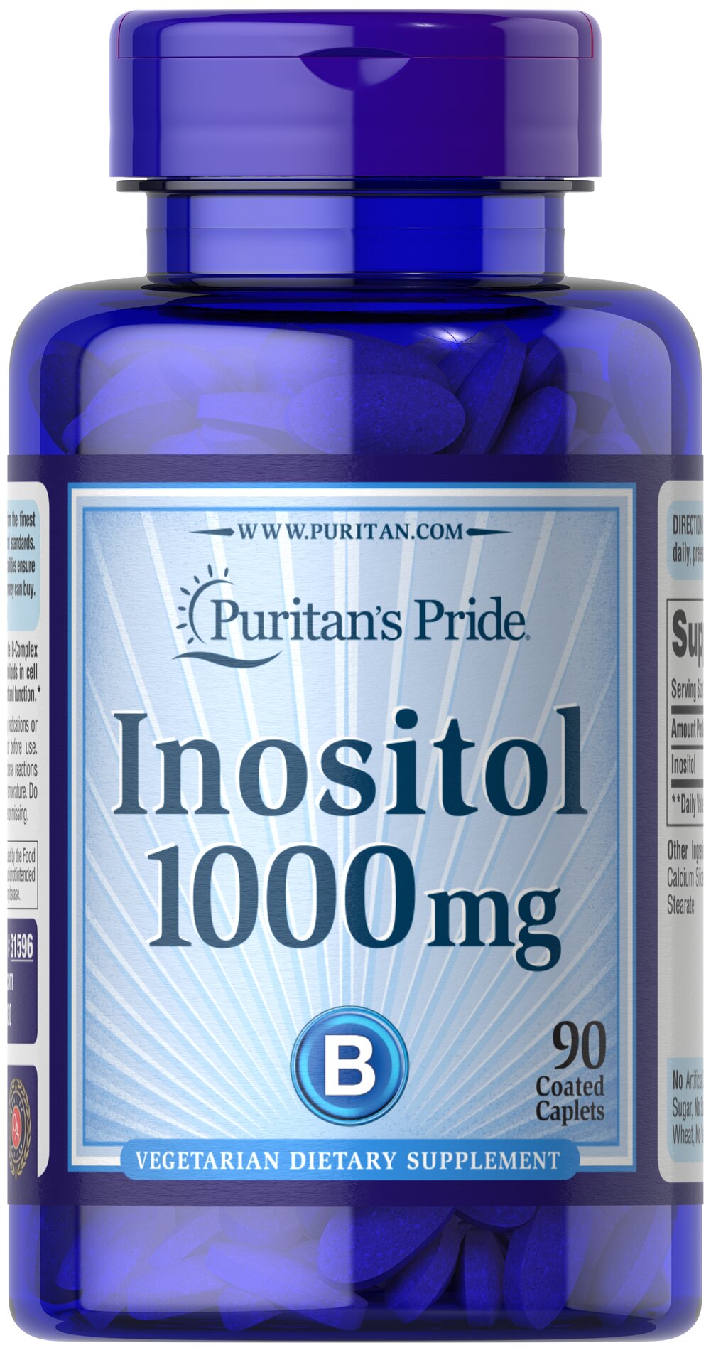 Inositol 1000 mg 肌醇（90 錠）