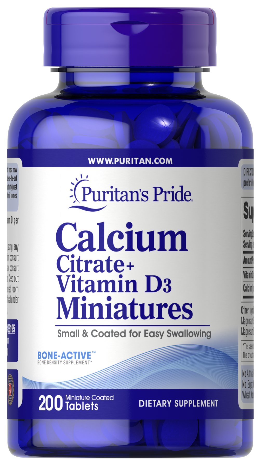  Calcium Citrate + Vitamin D3 Miniatures 檸檬酸鈣 + 維生素D3