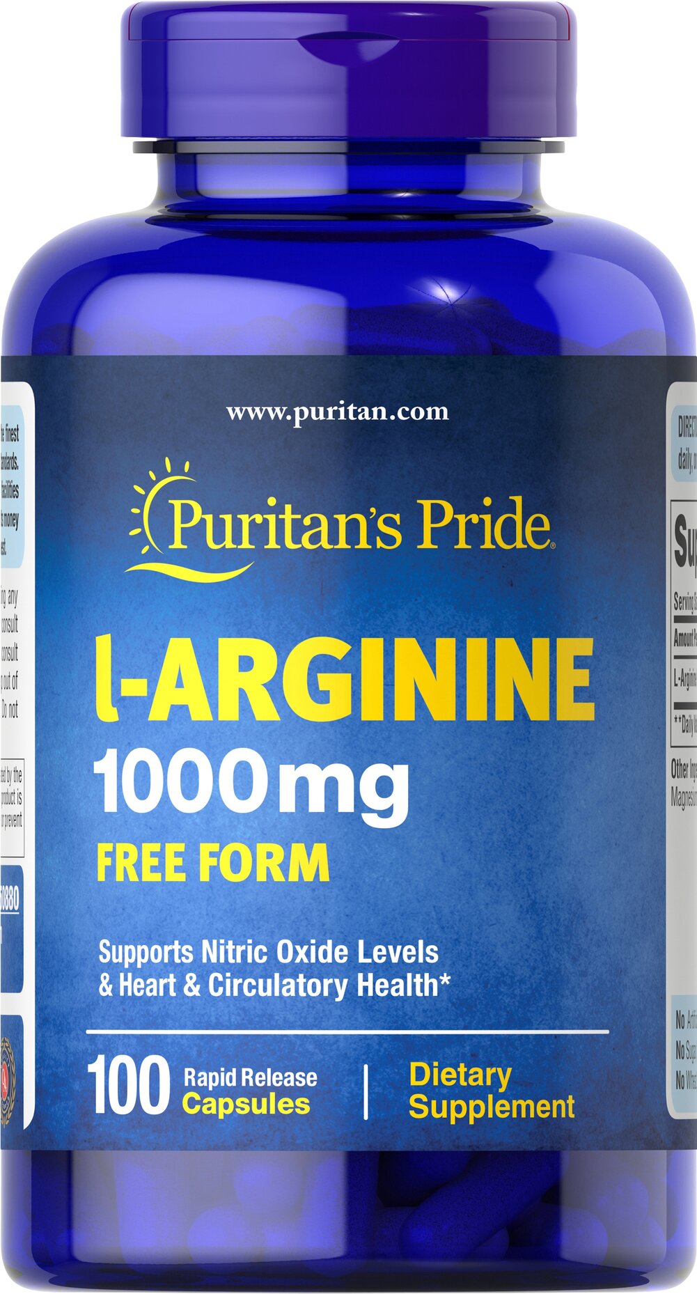  L-Arginine 1000 mg L-精氨酸 游離形 1000毫克
