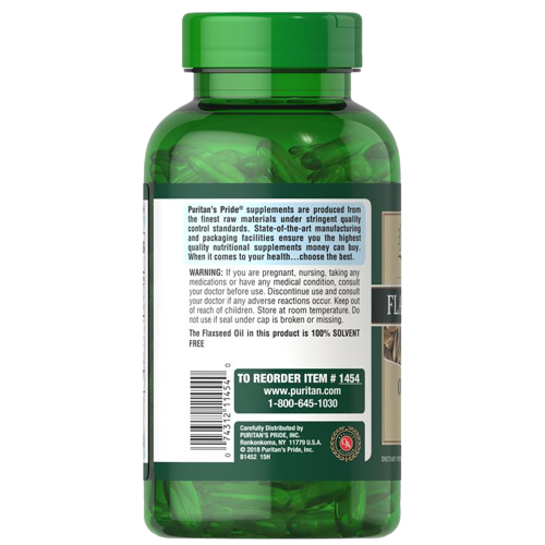  Non-GMO Natural Flax Oil 1000 mg  非轉基因天然亞麻油 240膠囊